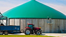 Biogas trials have been conducted by Wyke Farms tractors, but range is still an issue